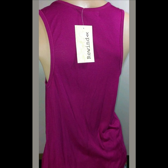 REWIND KOHL'S DARK ANIMAL PRINT TANK SHIRT - Picture 2 of 3